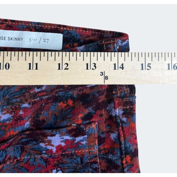Pilcro & The Letterpress High-Rise Skinny Jeans Floral Print Size 27 - Picture 4 of 16